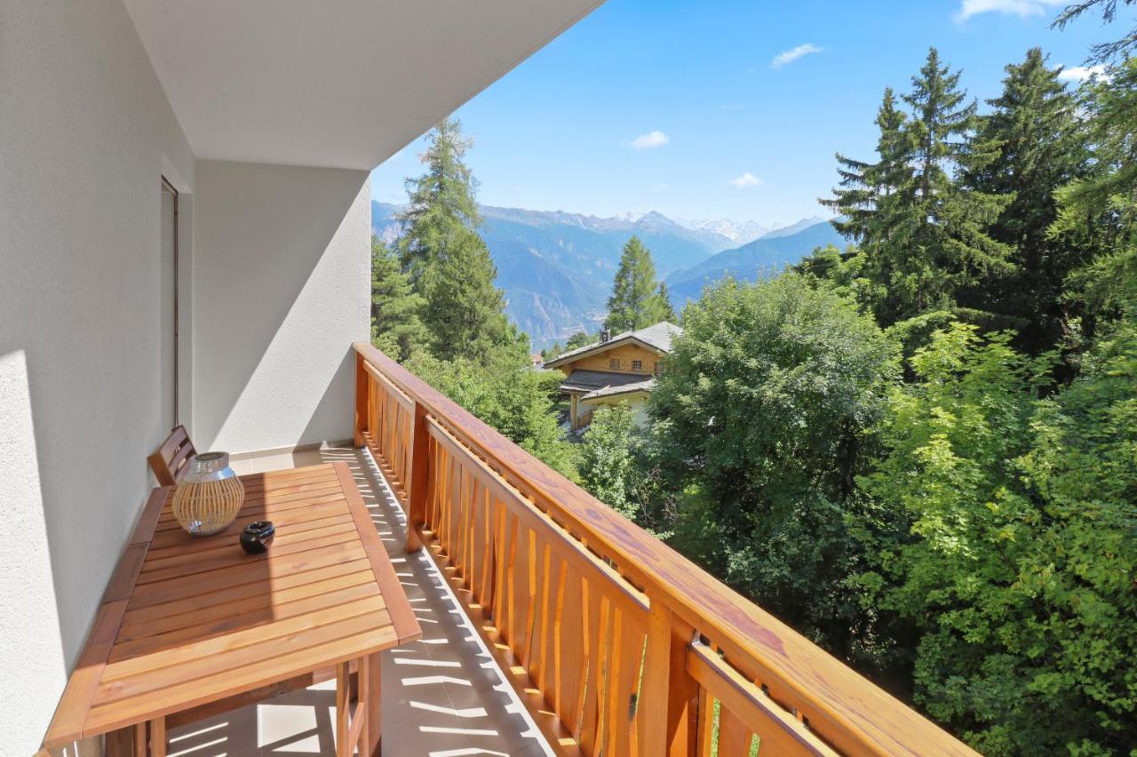 Appartement Grandiose Avec Vue Sur Les Montagnes Crans-Montana Buitenkant foto